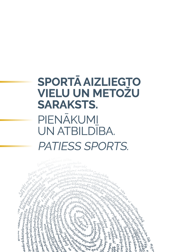 Sportā aizliegto vielu saraksts.Pien.unAtbild.PS